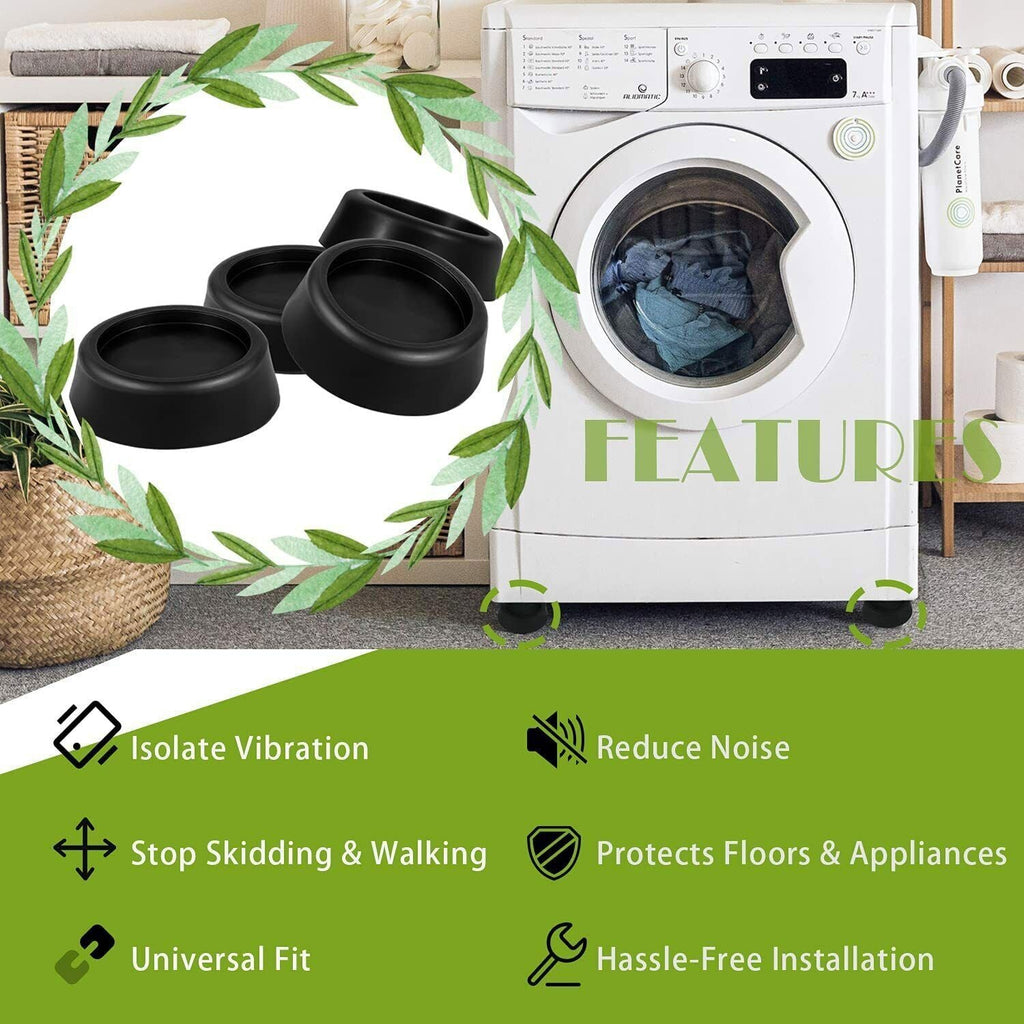 Anti Vibration Washing Machine Support Anti-Slip Rubber Feet Pad Mat Base JB6368