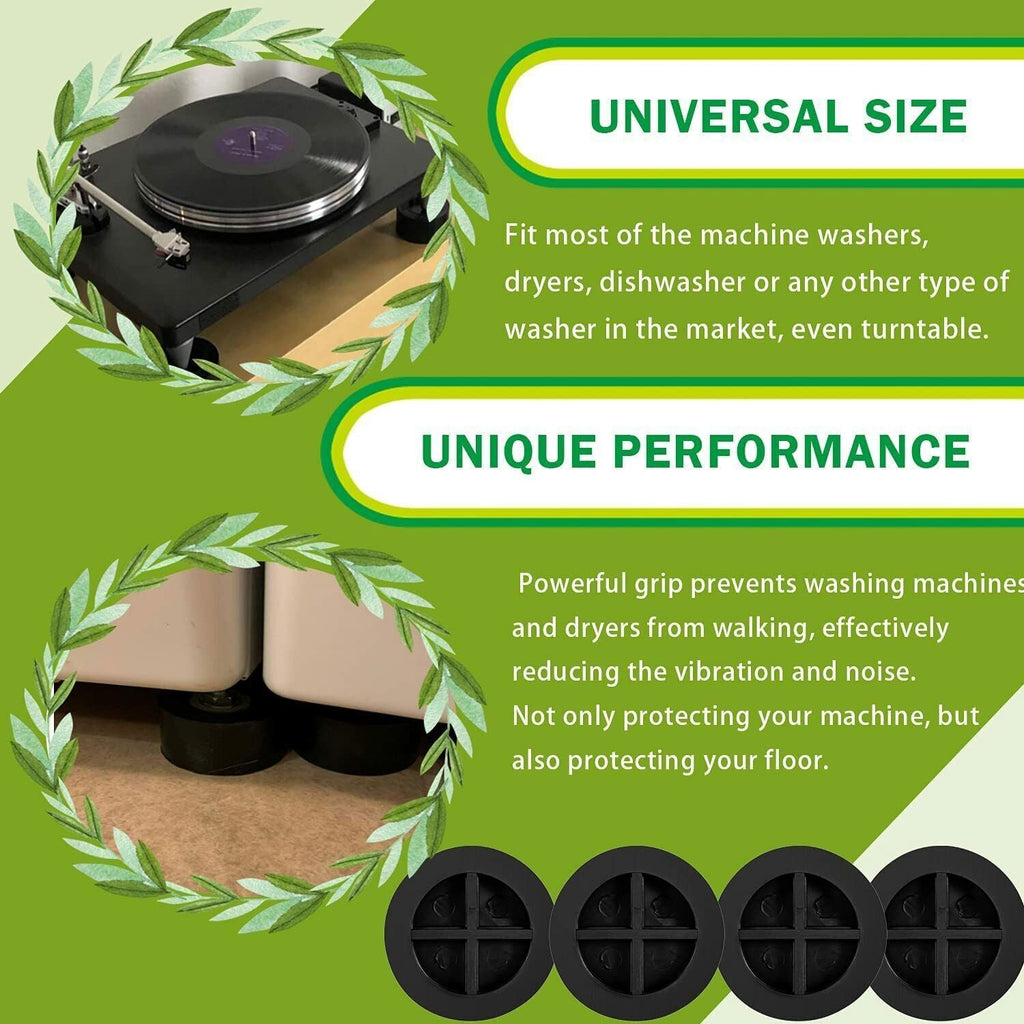 Anti Vibration Washing Machine Support Anti-Slip Rubber Feet Pad Mat Base JB6368