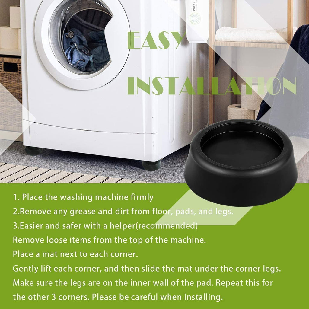 Anti Vibration Washing Machine Support Anti-Slip Rubber Feet Pad Mat Base JB6368