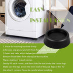 Anti Vibration Washing Machine Support Anti-Slip Rubber Feet Pad Mat Base JB6368