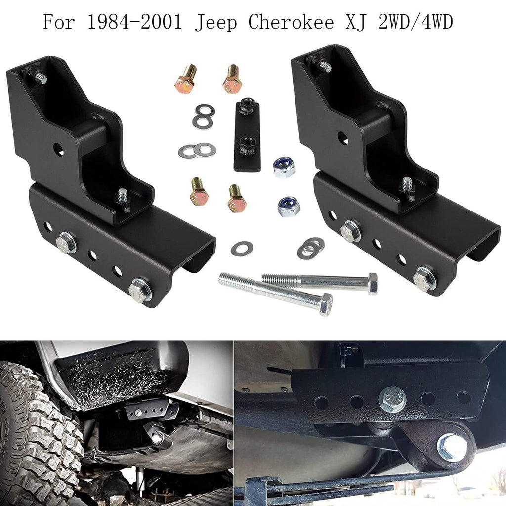 1.5" Rear Shackle Relocation Kit For 1984-2001 Jeep Cherokee XJ 2WD/4WD