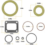 Turbo Pedestal O-rings Seal Kit+ Base Gasket Set 72468 For Ford 7.3L Powerstroke