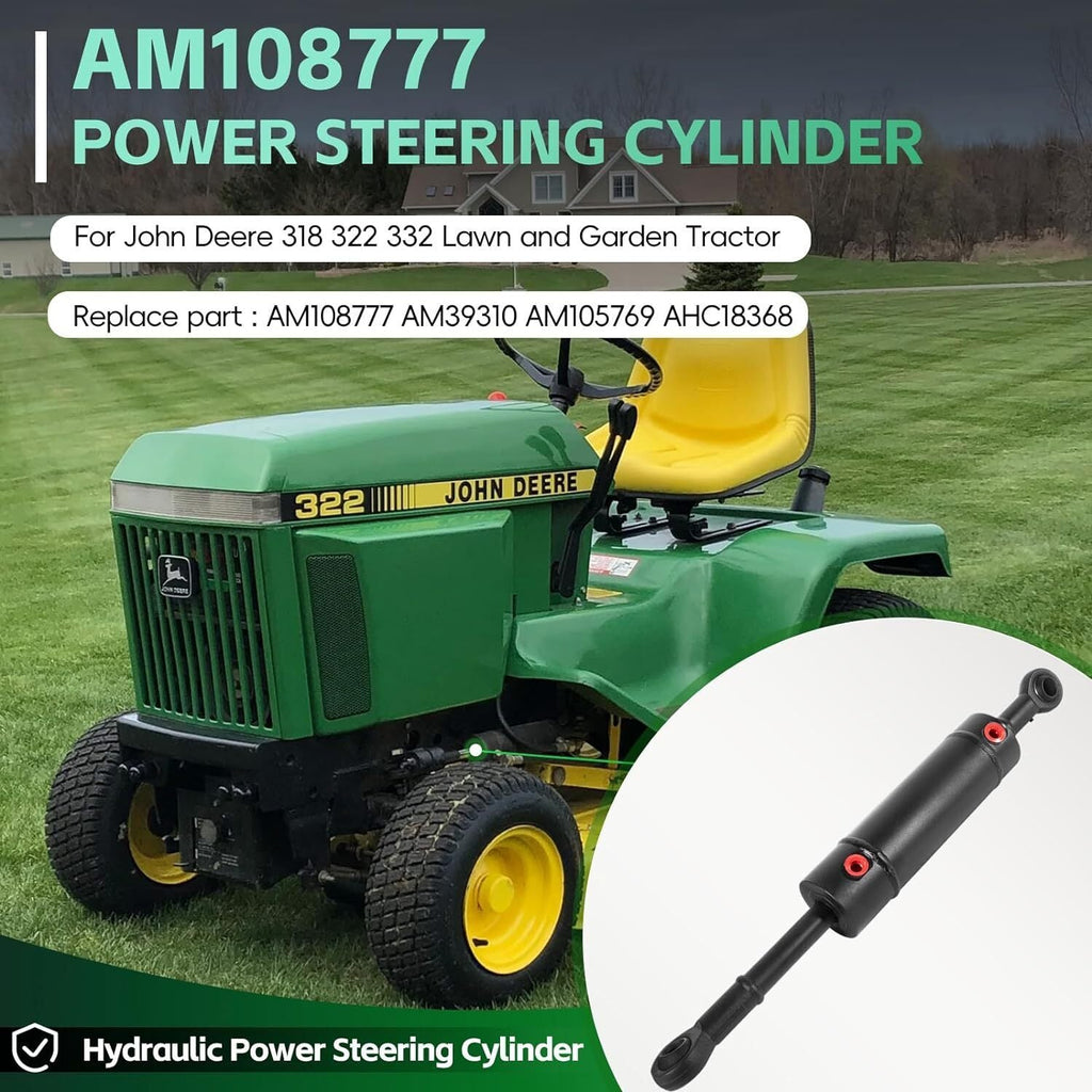 Hydraulic Steering Cylinder For John Deere 322 332 318 AM108777 AM39310 AM105769
