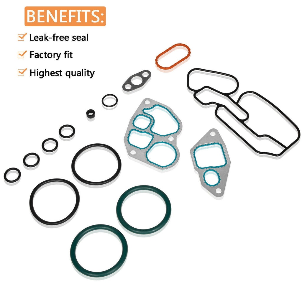 Engine Oil Cooler Gasket Kit for Navistar International DT466E 431270 1823182C95