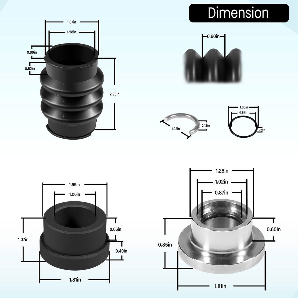 for Sea Doo Carbon Seal Drive Line Rebuild Kit Boot All 787 800 SPX XP GTX GSX