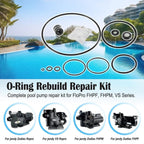O-Ring Repair Kit for Jandy Zodiac VS FloPro, FHPF, FHPM Series Pool Pumps