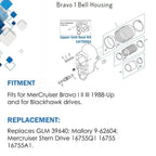 For MerCruiser Bravo 1 2 3 Outdrive Bell Housing Install Gasket Kit 16755Q1