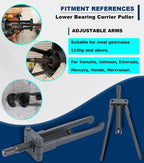 Lower Bearing Carrier Puller for Yamaha, Johnston, Evinrude, Mercury, Mercruiser