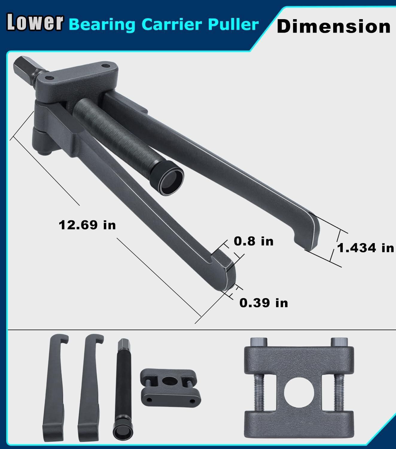 Lower Bearing Carrier Puller for Yamaha, Johnston, Evinrude, Mercury, Mercruiser