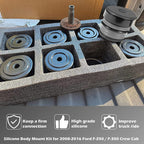 Silicone Body Mount Bushing Kit for Ford F250 F350 2008-2016 Super Duty Crew Cab