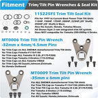 115225FS Seal Kit Trim/Tilt Cap +Trim/Tilt Pin Wrench MT0006 & MT0009 for Yamaha
