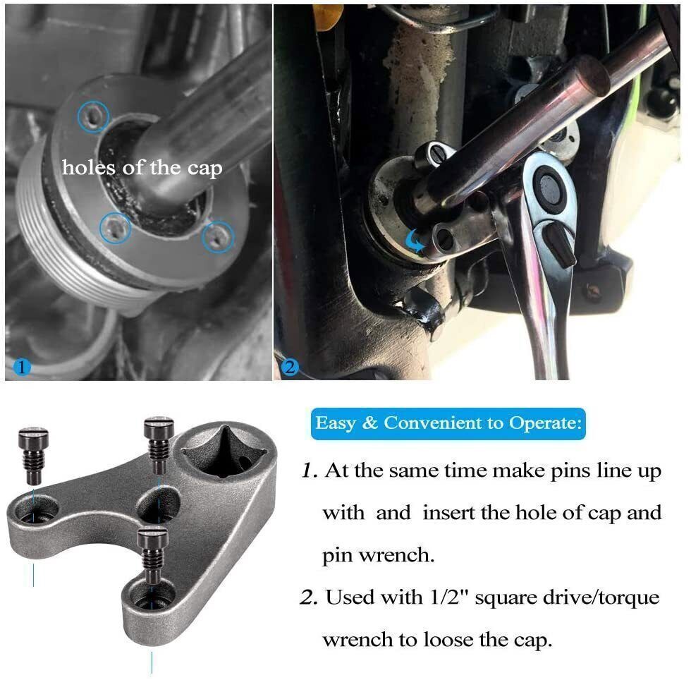 115225FS Seal Kit Trim/Tilt Cap +Trim/Tilt Pin Wrench MT0006 & MT0009 for Yamaha