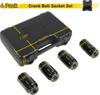 17MM 21MM 22M 27MM Harmonic Balancer Socket Set, Crank Bolt Socket Removal Tool
