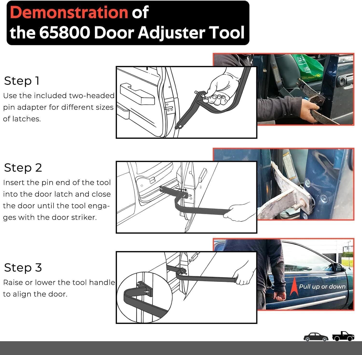 Door Adjuster Aligning Tool 65800 Auto Collision Repair Tool For Most Cars