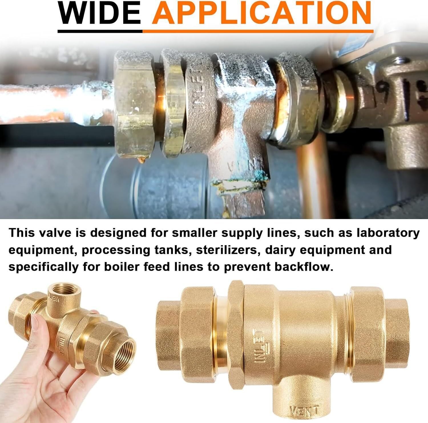 For Watts 9D-M2 3/4 Inch Backflow Preventer Dual Check Valve 0061888