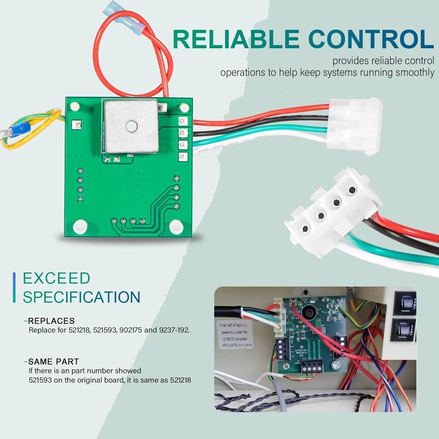 521218 521593 Load Center SCQ Surge Board for Pentair Intellitouch/Easytou
