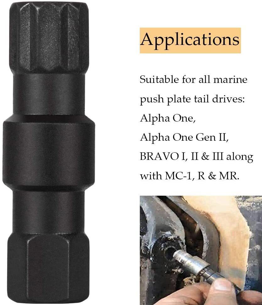 Gimbal Bearing Puller + Alignment & Hinge Pin Tool Kit for Mercruiser Alpha Bravo