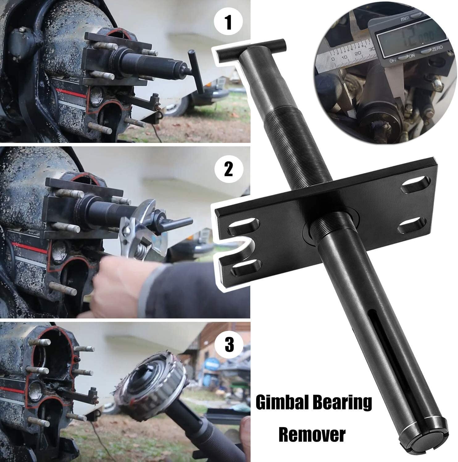 Gimbal Bearing Puller + Alignment & Hinge Pin Tool Kit for Mercruiser Alpha Bravo