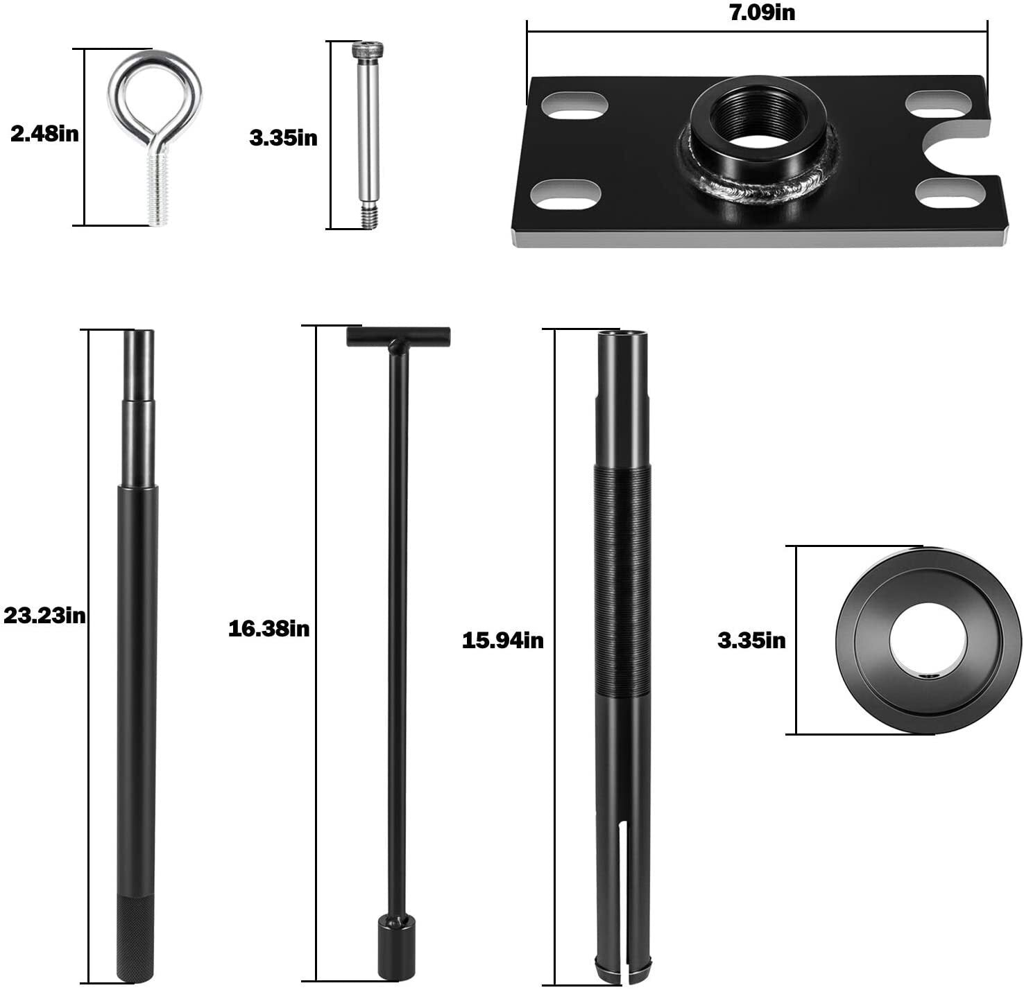 Gimbal Bearing Puller + Alignment & Hinge Pin Tool Kit for Mercruiser Alpha Bravo