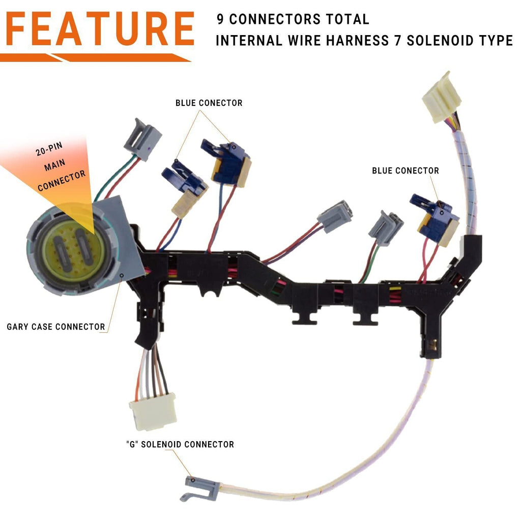 Internal Wire Harness for Allison Transmission 7 Solenoid Type 6 Speed 2006-2009