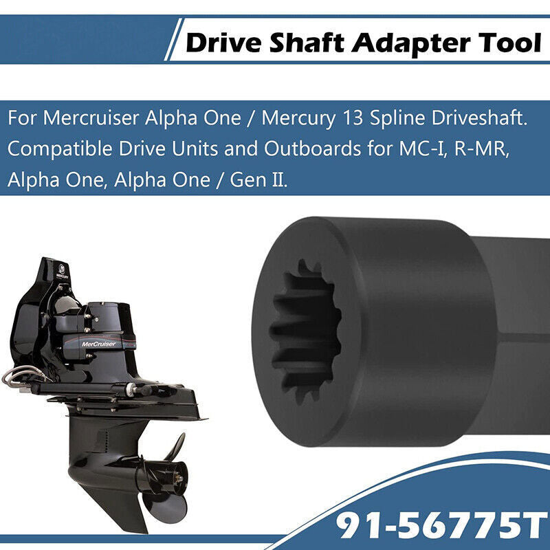 Drive Shaft Adapter for Mercury Mercruiser Alpha One 90220 18-9854 91-56775T