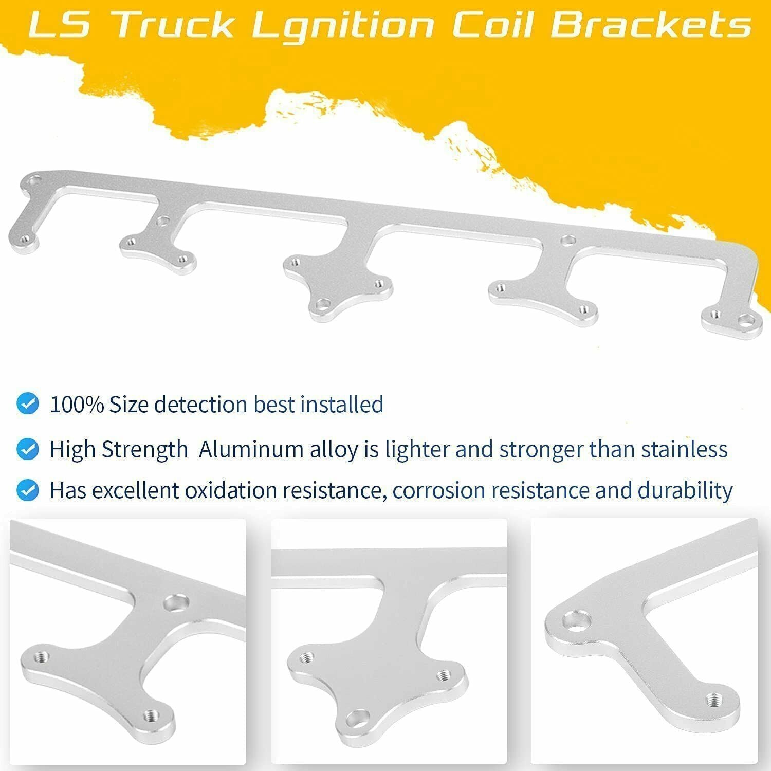 Truck Side Bolt Coil Brackets Mount Valve Cover for 5.3L LS 19005218 D585 LSX