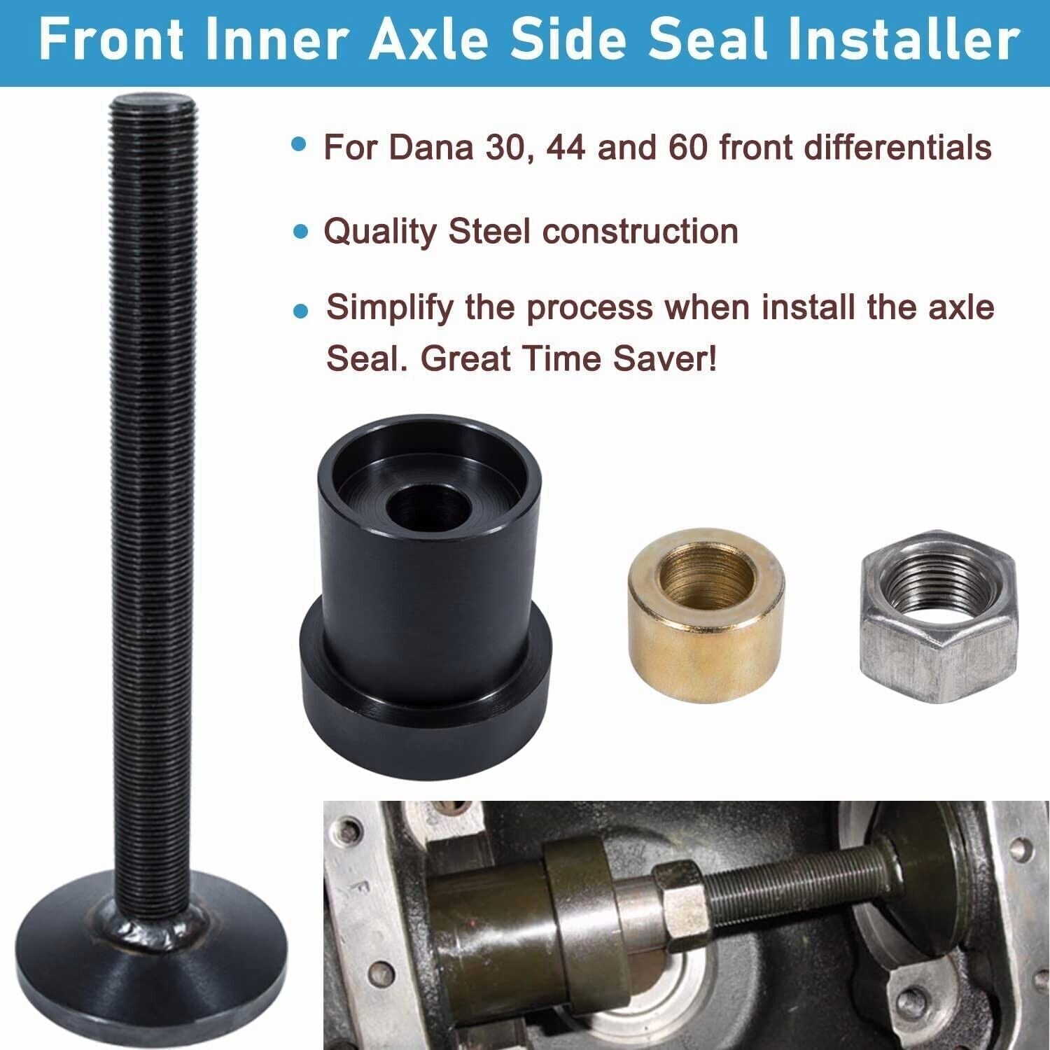 Inner Axle Side Seal Installation Tool for Dana 30, 44 & 60 Front Differentials