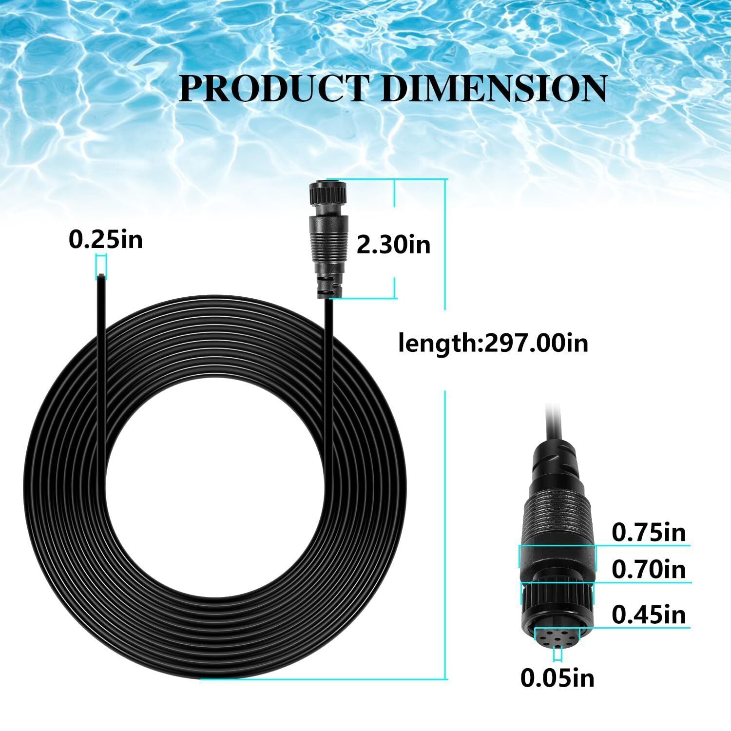 For Pentair SuperFlo VS/VST, WhisperFlo VS/VST Communication Cable 25', 356324 Z