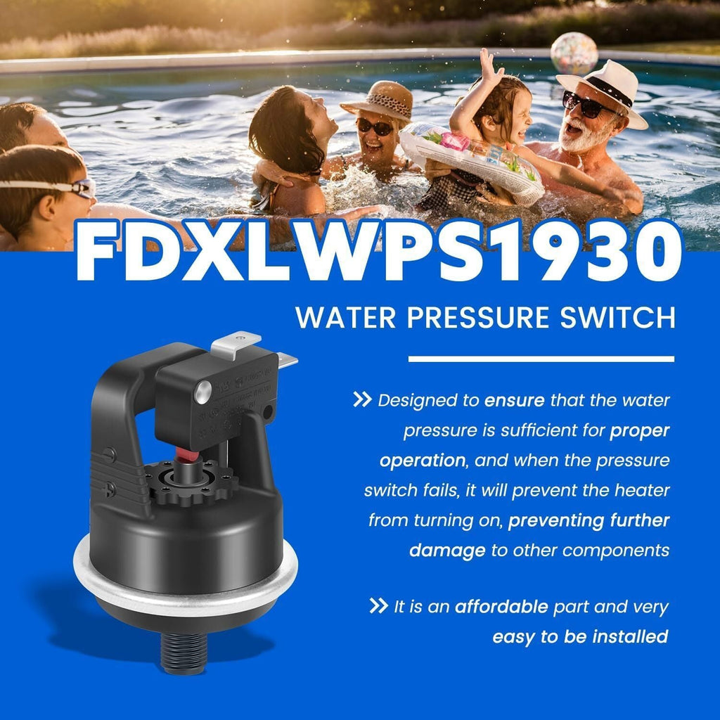 Water Pressure Switch for Hayward Universal H-Series Low Nox Pool Heater