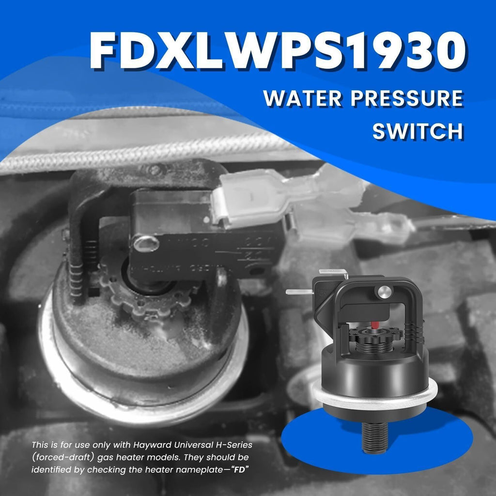 Water Pressure Switch for Hayward Universal H-Series Low Nox Pool Heater
