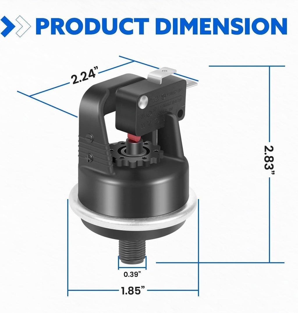 Water Pressure Switch for Hayward Universal H-Series Low Nox Pool Heater
