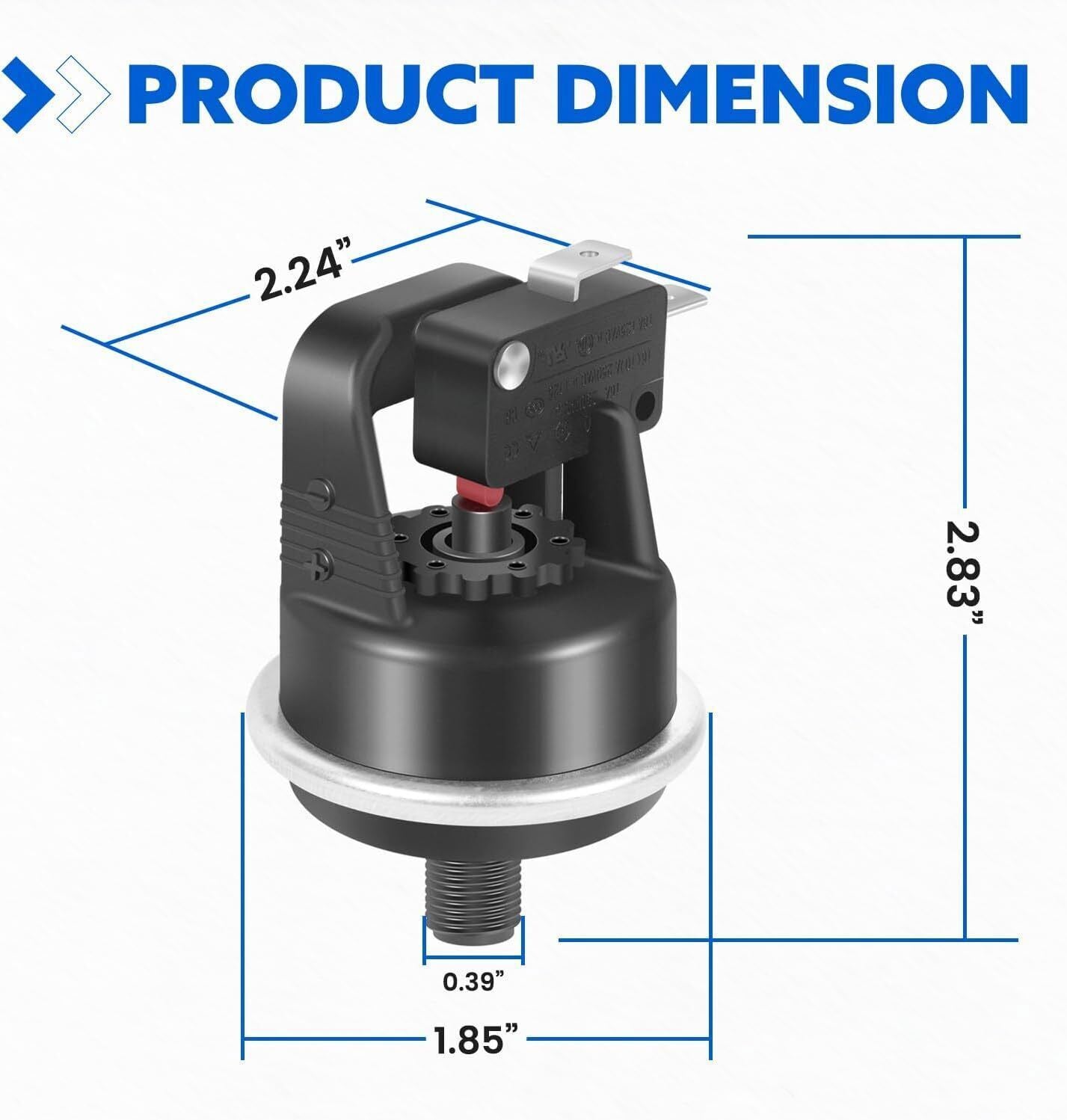 Water Pressure Switch for Hayward Universal H-Series Low Nox Pool Heater