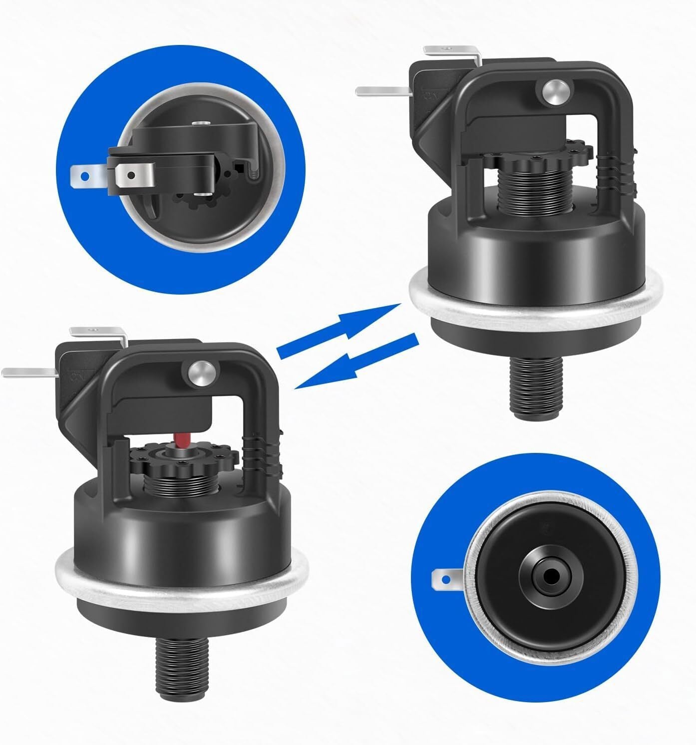Water Pressure Switch for Hayward Universal H-Series Low Nox Pool Heater