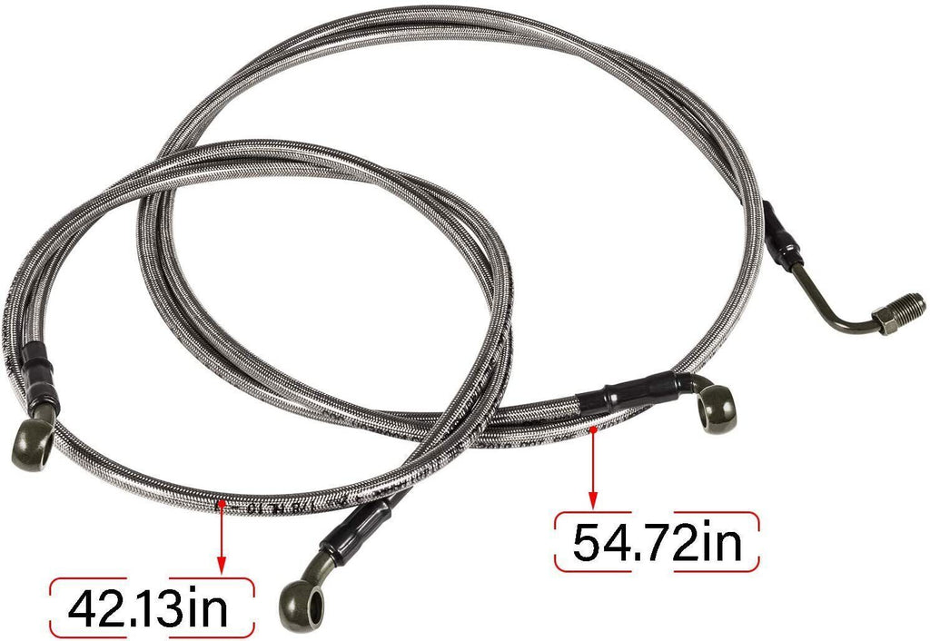 1068 Extended Front/Rear Brake Lines for Polaris RZR 800/S 800/4 800/XP 900/570