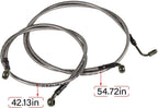 1068 Extended Front/Rear Brake Lines for Polaris RZR 800/S 800/4 800/XP 900/570