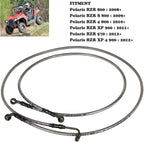 1068 Extended Front/Rear Brake Lines for Polaris RZR 800/S 800/4 800/XP 900/570