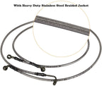 1068 Extended Front/Rear Brake Lines for Polaris RZR 800/S 800/4 800/XP 900/570