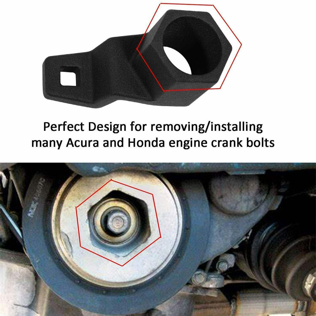19mm Harmonic Balancer Socket and 50mm Crankshaft Pulley Wrench Holder for Honda