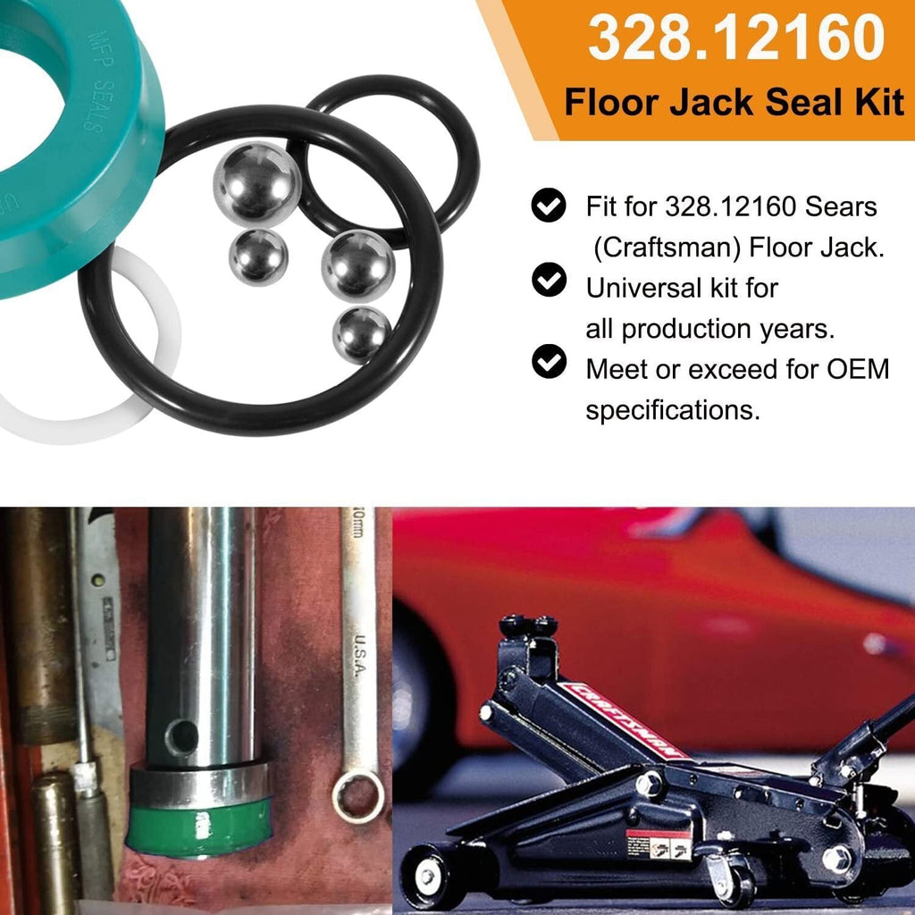 For Sears Craftsman 328.12160 Floor Jack 2 Ton Seal Replacement Repair Kit 21Pcs