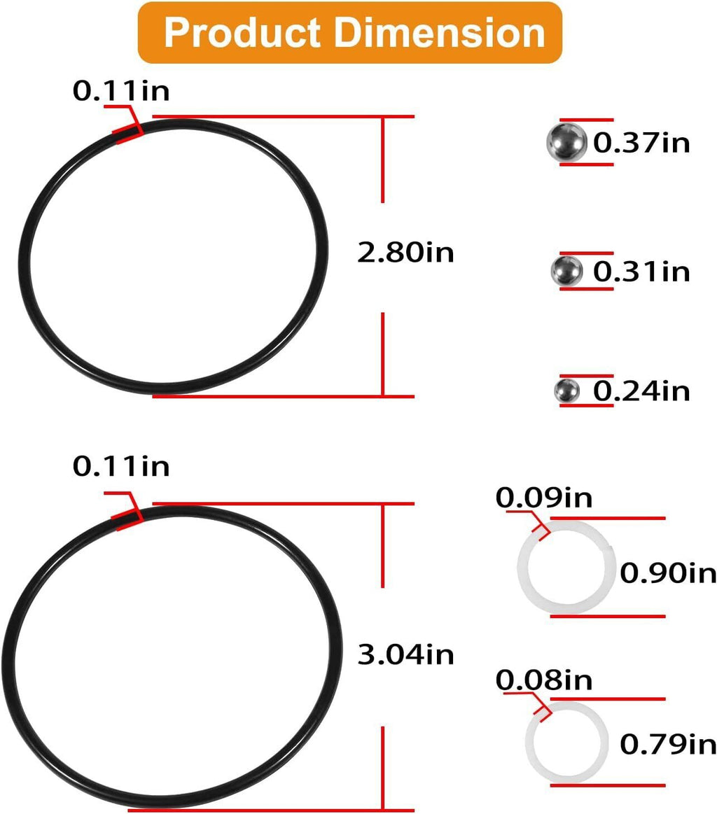 For Sears Craftsman 328.12160 Floor Jack 2 Ton Seal Replacement Repair Kit 21Pcs