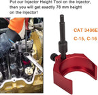 9U-6891 Injector Sleeve Tool+Injector Height Tool+Socket for CAT 3406E C-15 C-16