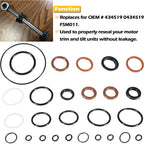 434519 Trim Tilt O-Ring Seal Rebuild Kit For Johnson Evinrude OMC 0434519 FSM011