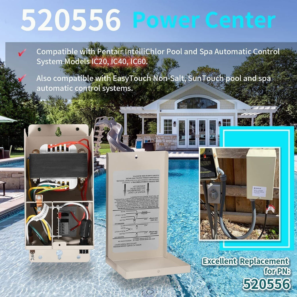 520556 IntelliChlor SCG Power Center For Pentair Salt Chlorine Generator System
