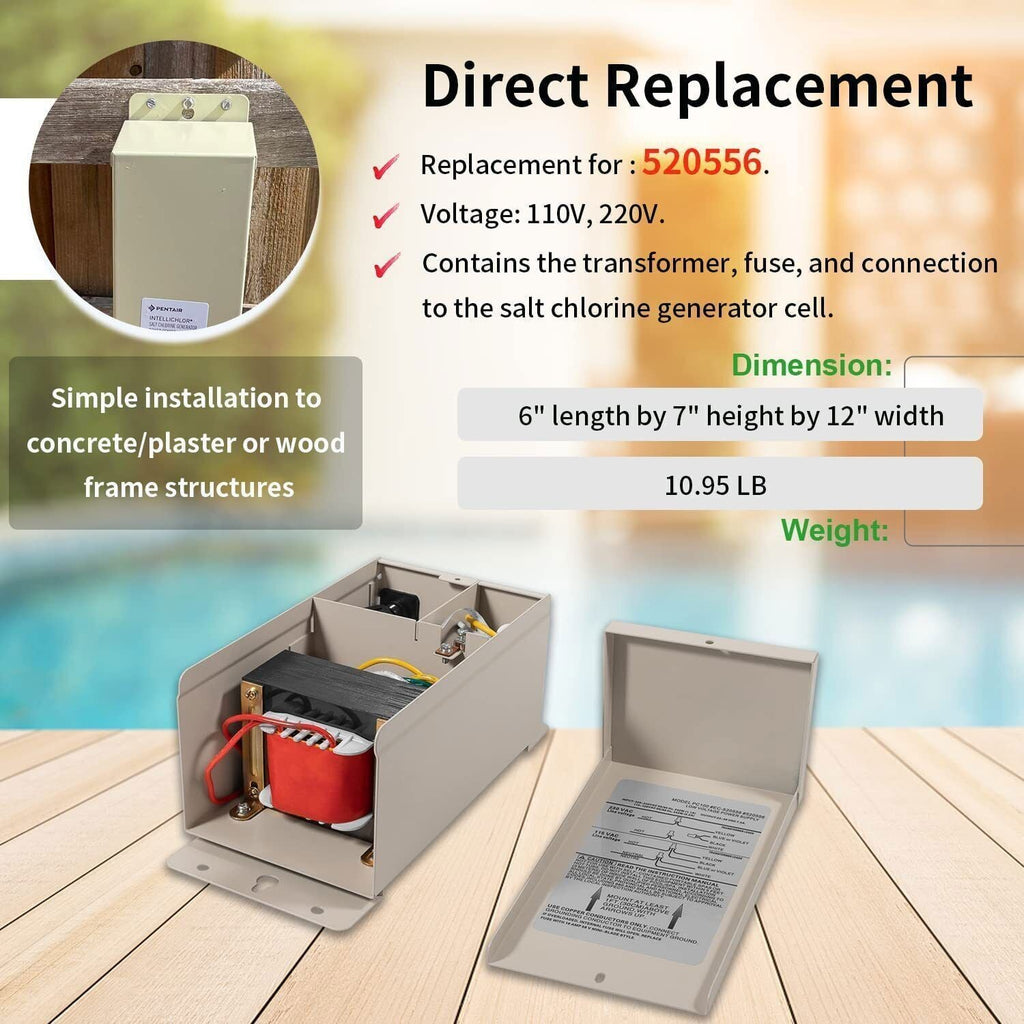 520556 IntelliChlor SCG Power Center For Pentair Salt Chlorine Generator System