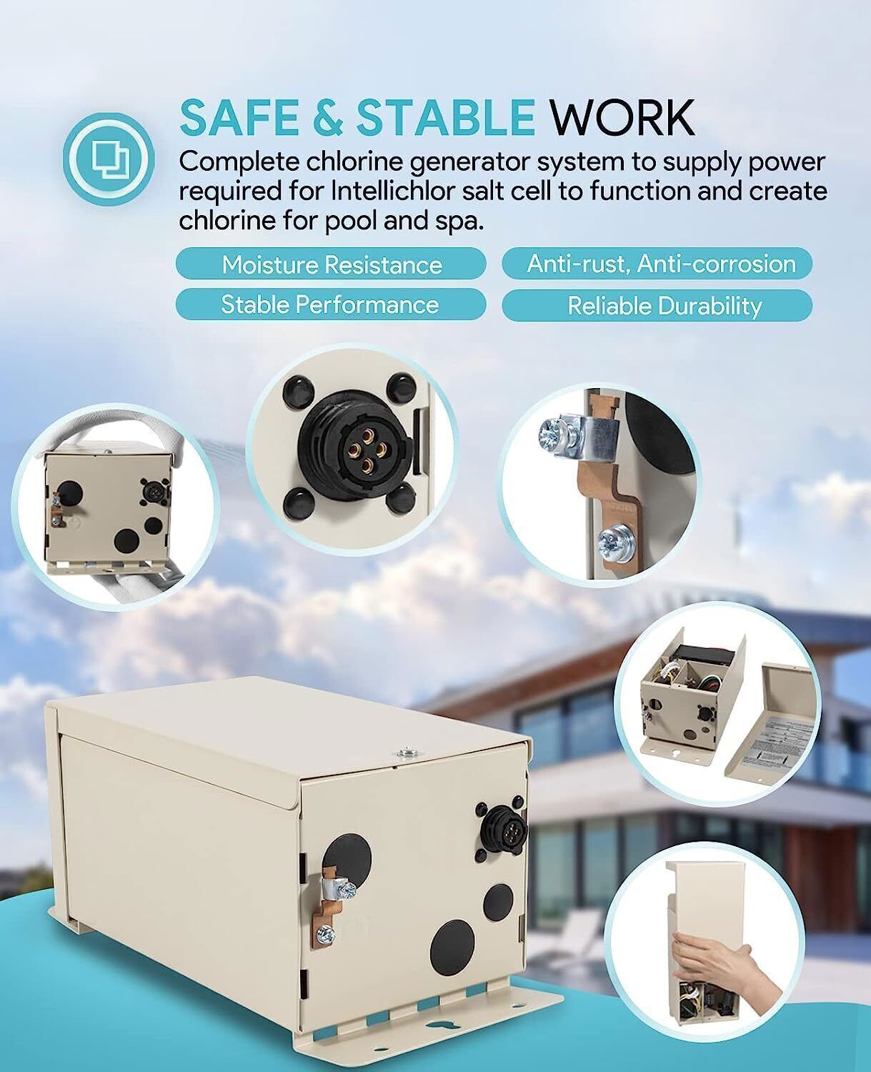 520556 IntelliChlor SCG Power Center For Pentair Salt Chlorine Generator System