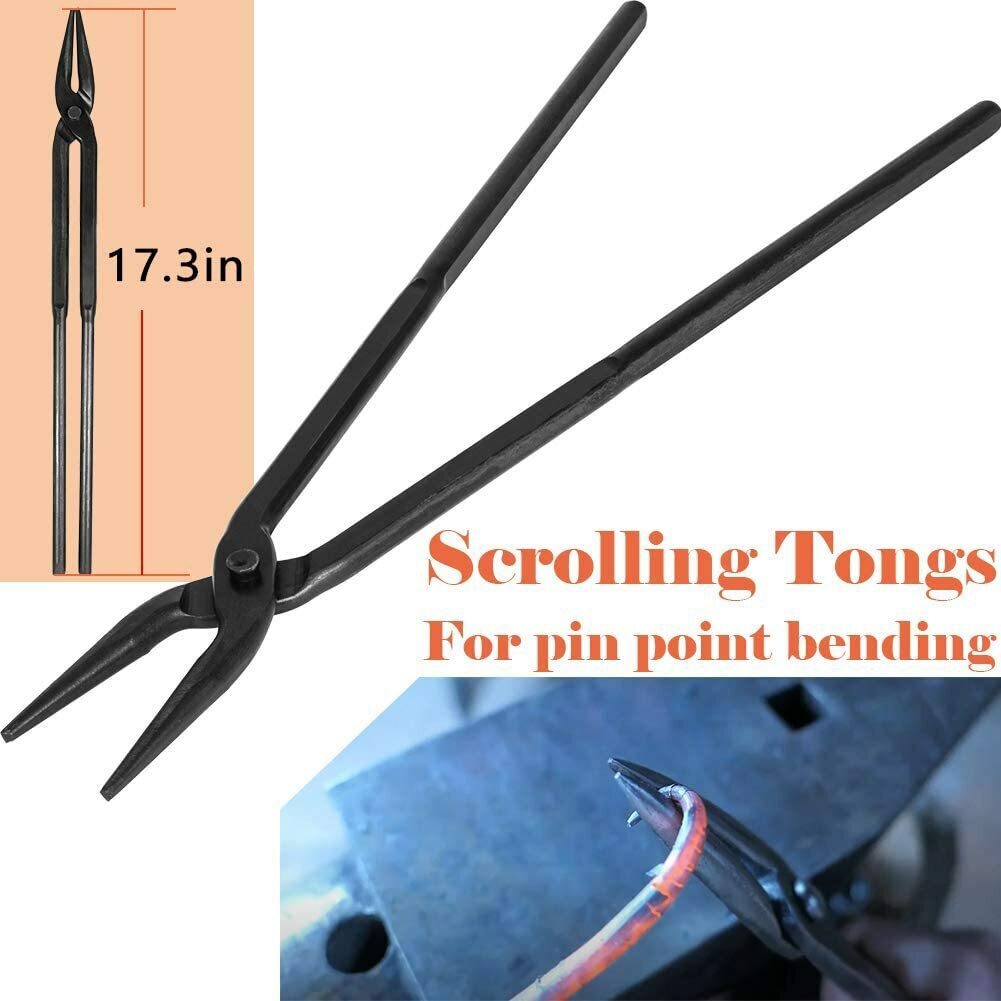 6Pcs Beginner Blacksmith Bladesmith Forge Tongs Tools Set Knife Making Tongs Set