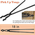 6Pcs Beginner Blacksmith Bladesmith Forge Tongs Tools Set Knife Making Tongs Set