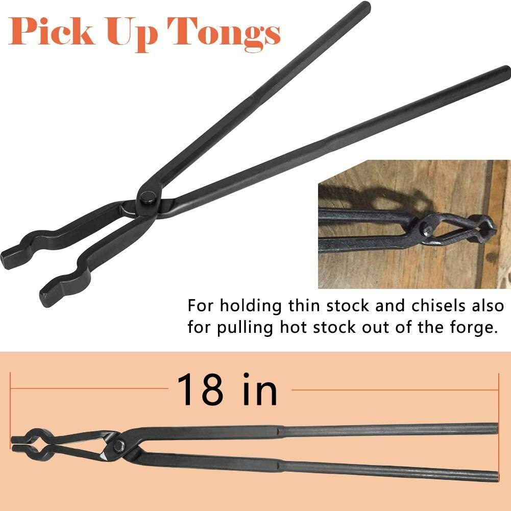 6Pcs Beginner Blacksmith Bladesmith Forge Tongs Tools Set Knife Making Tongs Set