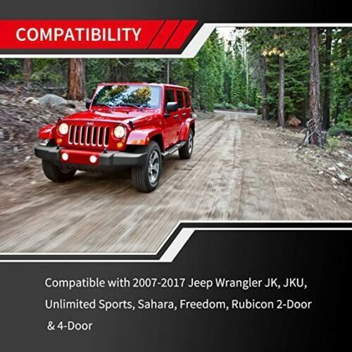 For JK Accessories Car Key Fob Case Cover for Jeep Wrangler JK 2007-2018 Red