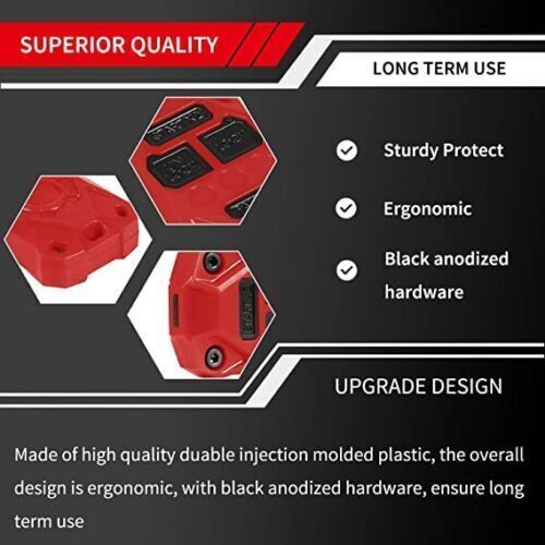 For JK Accessories Car Key Fob Case Cover for Jeep Wrangler JK 2007-2018 Red